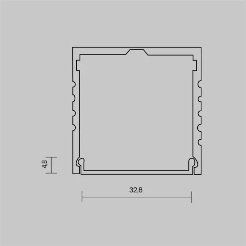 Рассеиватель для профиля 35×35 (Белый, 10 м), ALM-3535A-O-DF-10M 642031 (Белый) - фото 5