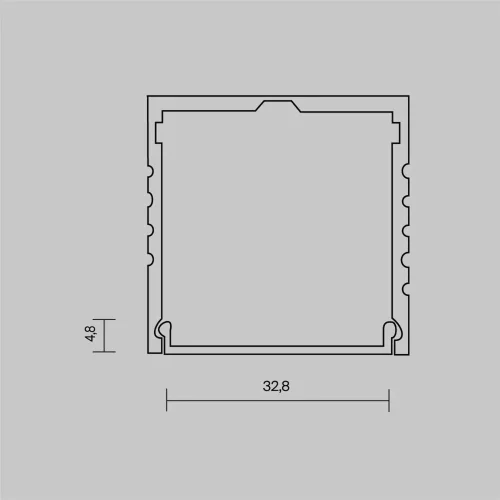 Рассеиватель для профиля 35x35 (Белый, 10 м), ALM-3535A-O-DF-10M 642031 (Белый) 642031 - фото 5