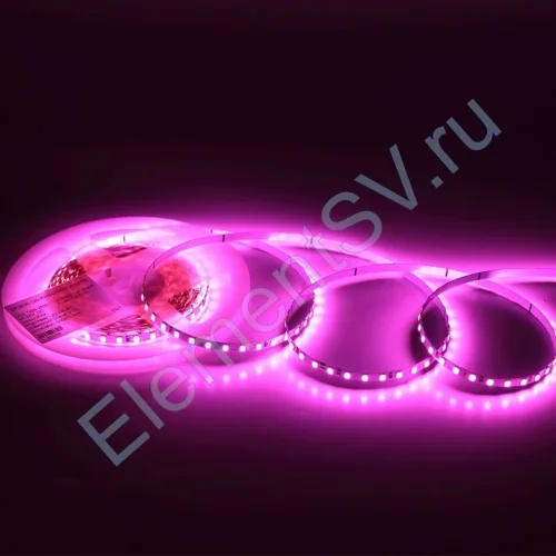 Светодиодная лента Standart Pro class, 2835, 120 led/m, 5mm, без скотча, pink, 24V, IP20, SL12 - фото.