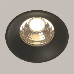 Встраиваемый светильник Round 3000K 12W 50° (Черный)