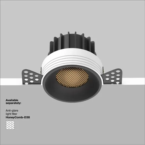 Встраиваемый светильник Round 3000K 12W 50° (Черный) - фото 9