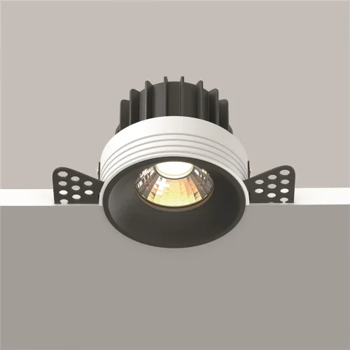Встраиваемый светильник Раунд / Round 12 Вт 3000 К 50° (Черный) DL058-12W3K-TRS-B - фото 6