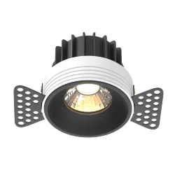 Встраиваемый светильник Раунд / Round 12 Вт 3000 К 50° (Черный) DL058-12W3K-TRS-B