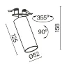 Встраиваемый светильник Фокус / FOCUS LED 12 Вт 3000 К 50° (Черный) C053CL-L12W3K-W-B - фото 2