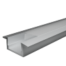 Профиль алюминиевый встраиваемый WOLTA WAP-I-30/6/2000-A серый 6х30.4х2000мм - фото 1.