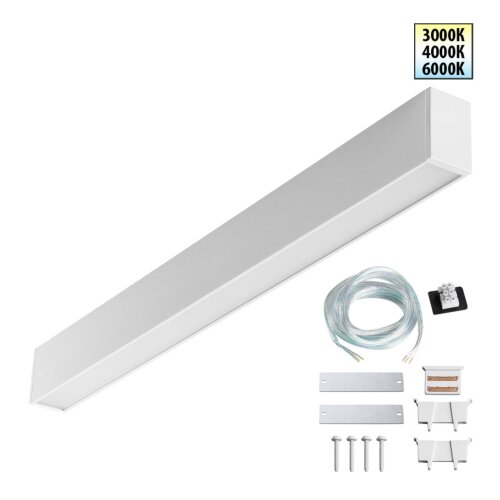 Светильник линейный светодиодный с переключателем цветовой темперетуры «Novotech» 359602, серия: FATTO (крепление на планке). Фото 1.