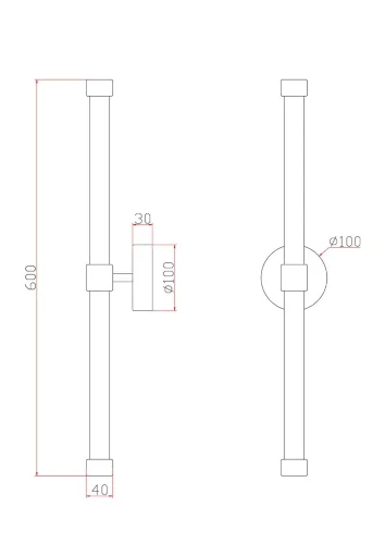 Настенный светильник (бра) FR6108WL-L10G Джеди / Jedi 10 Вт LED (Белый с Золотом) FR6108WL-L10G - фото