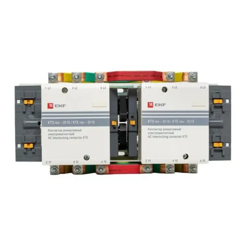 Контактор реверсивный КТЭ 115А кат. 230В AC 2НО EKF ctr-b-r-115 - фото 2
