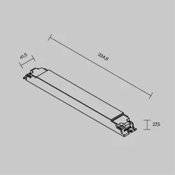 Источник напряжения 24В DALI DT8 240Вт IP 20 (Белый)