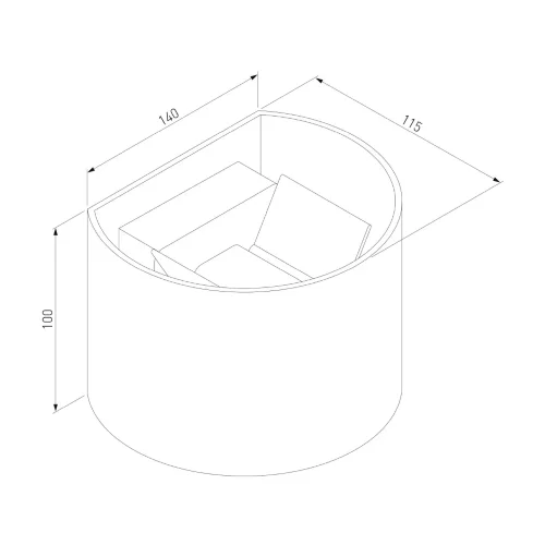 Светильник для архитектурной подсветки BLADE 3000K черный IP54 1518 TECHNO LED - фото 5