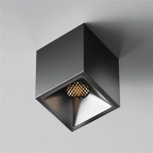 Потолочный светильник Альфа / Alfa LED 8 Вт 3000 К 60° (Черный) C065CL-8W3K-SQ-B - фото 4