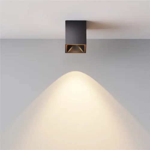 Потолочный светильник Альфа / Alfa LED 8 Вт 3000 К 60° (Черный) C065CL-8W3K-SQ-B - фото 8