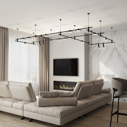 Esthetic Magnetic Шинопровод накладной (черный) (2 м) - Фото 6