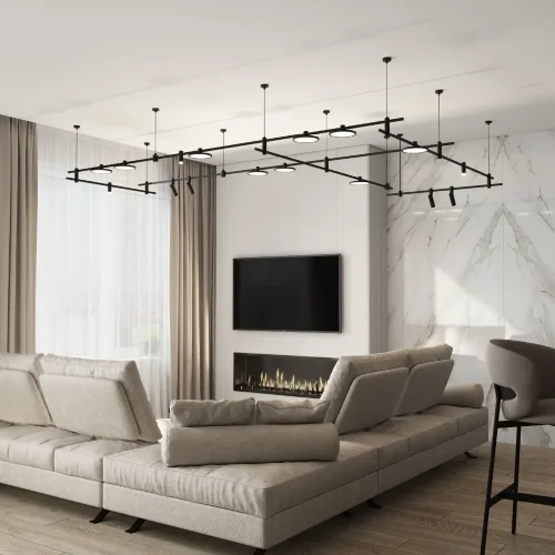 Esthetic Magnetic Шинопровод накладной (черный) (2 м) 85137/00 - фото 6