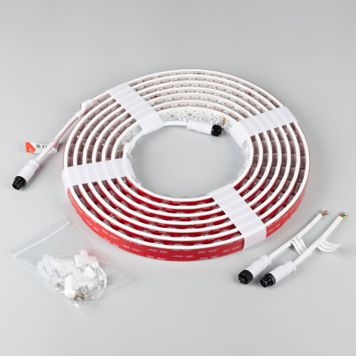 Светодиодная лента герметичная FLT-PS-S42-23mm 24V RGB (21 W/m, IP67, 15deg, 5m) (Arlight) - фото 4