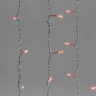 Гирлянда Занавес 1 x 6 м Красный 220В, 600 LED, Провод Прозрачный ПВХ, IP54. Фото 3.