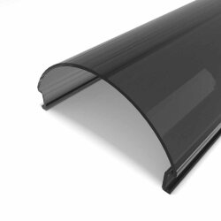 Рассеиватель поликарбонатный для профиля радиальный LC-LRM-BL36-6R чёрный