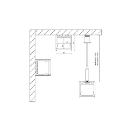 Подвесной/накладной алюминиевый профиль Design LED LS3535, 2500 мм, белый, LS.3535-W-R 010366
