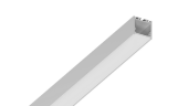 Подвесной/накладной алюминиевый профиль Design LED LS3535, 2500 мм, белый, LS.3535-W-R - фото