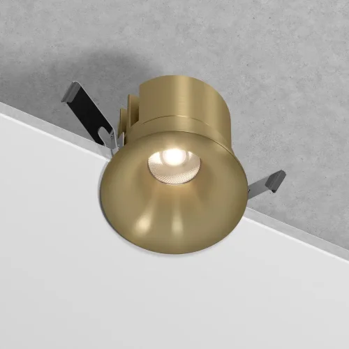 Светильник встраиваемый светодиодный Bliss 15W 4000K латунь 25070/LED - фото