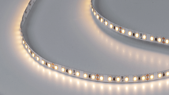 Светодиодная лента 2835, 120 LED/м, 9,6 Вт/м, 24В , IP20, 3M, Цвет: Теплый белый, SWG2120-24-9.6-WW-M - фото