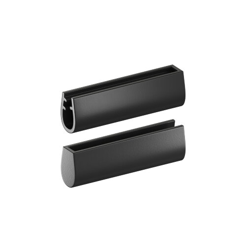 TR5520-BK Наконечник для трека-ремня Belty, серия Base, IP20, черный, пластик. Фото 3