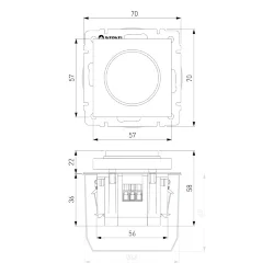 Диммер (графит акрил) W1142044