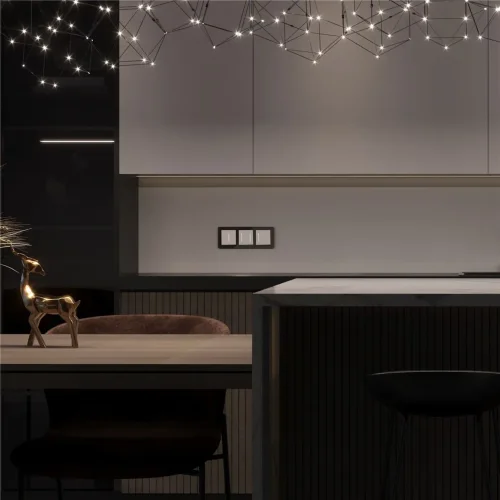 Сенсорный выключатель двухклавишный с подсветкой белый W4522001 - фото 4