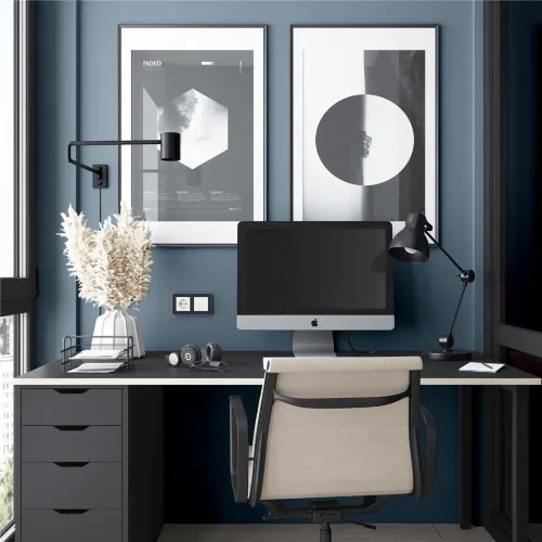 Рамка из металла на 2 поста Platinum черный W0022608 - фото 4