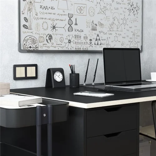 Рамка из металла на 2 поста Platinum черный W0022608 - фото 6