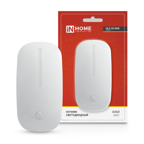Ночник светодиодный NLE 05-MW белый с выключателем 230В IN HOME - Фото