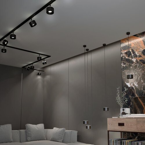 Светильник трековый однофазный трехжильный светодиодный с переключателем цветовой температуры «Novotech» 358974, серия: GIRO. Фото 2.