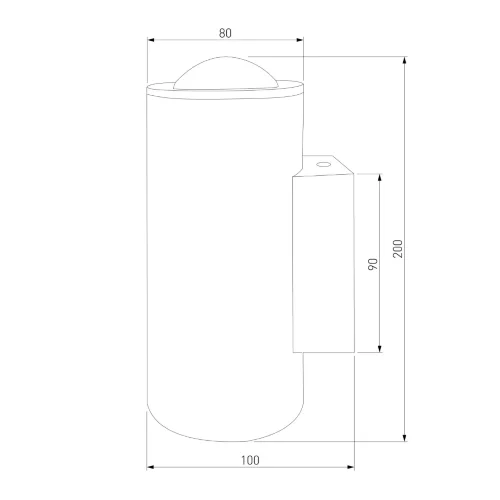 Настенный светодиодный светильник с длинным лучом 35138/U черный - фото 4