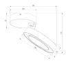 Накладной светодиодный светильник Spila черный 25105/LED - фото 4