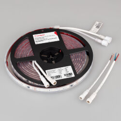 Светодиодная лента герметичная SPI-PFS-В60-12mm 24V RGB-РХ6-ВРТ (12 W/m, IP68, 5060, 5m) (Arlight, бегущий огонь) 039602