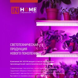 Светильник светодиодный СПБ-110 STD-ФИТО красно-синий спектр 40Вт 1200мм IP40 IN HOME