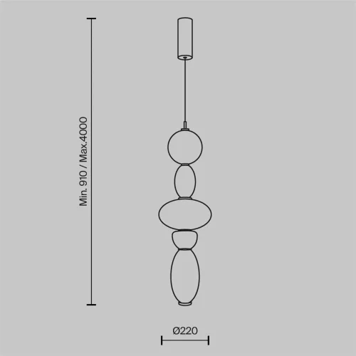 Подвесной светильник Обожание / Adore 3000К 23Вт (Латунь) MOD297PL-L24BS3K1 - фото 7