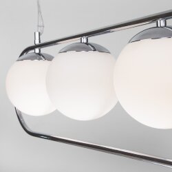 Подвесной светильник со стеклянными плафонами 50089/4 хром (049526)