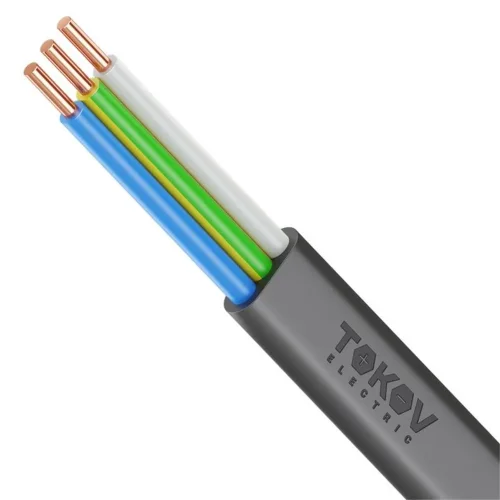 Кабель TOKOV ELECTRIC ВВГ-Пнг(А)-LSLTx 3х1.5 ОК (N PE) 0.66кВ (уп.100м) УТ000030883 - фото