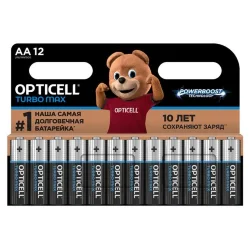 Элемент питания алкалиновый AA/LR6 (блист. 12шт) Turbo Max Opticell 6053009