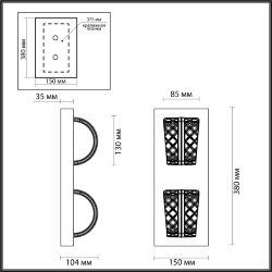 Бра «ODEON LIGHT» 5030/8WL, серия: MIRAGE (крепление на планке)