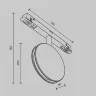 Трековый светильник Контур / Outline Exility 3000K 6Вт 180° (Черный) TR090-2-6W3K-B - фото 3