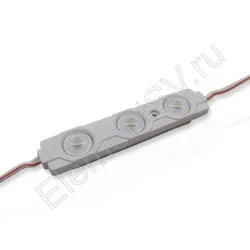 Светодиодный модуль прямоугольный 2835-3 ZB3T (1,5W, 12V, Cool White)