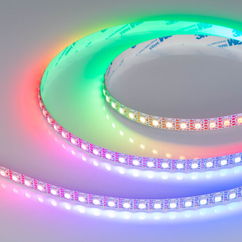 Светодиодная лента SPI-B96-10mm 12V RGB-PX1-BPT (13 W/m, IP20, 5060, 5m) (Arlight, Открытый) 037868 - фото