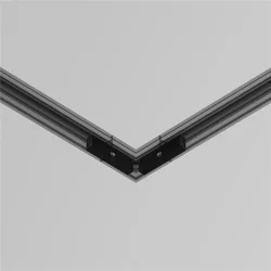 Коннектор питания угловой с проводом 1см Levity (Черный)