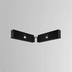 Коннектор питания угловой с проводом 1см Levity (Черный)