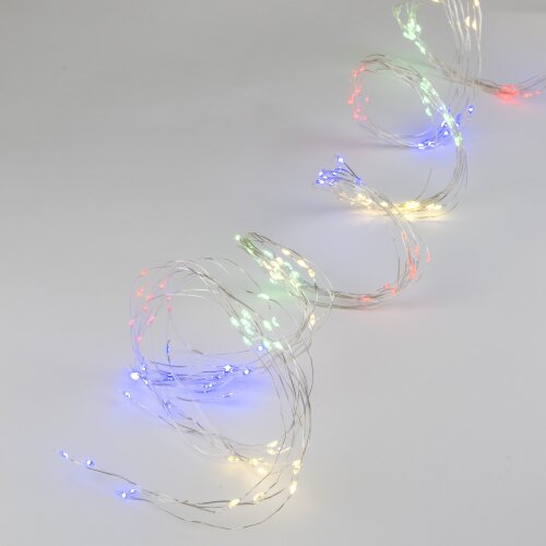 ULD-E0120-120-STA MULTI IP44 Гирлянда светодиодная Лучи росы, 1.2м, 10 нитей, 120 светодиодов, Разноцветный свет, Провод прозрачный - фото 2