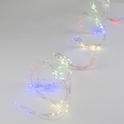 ULD-E0120-120-STA MULTI IP44 Гирлянда светодиодная Лучи росы, 1.2м, 10 нитей, 120 светодиодов, Разноцветный свет, Провод прозрачный
