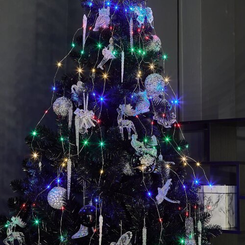 ULD-E0120-120-STA MULTI IP44 Гирлянда светодиодная Лучи росы, 1.2м, 10 нитей, 120 светодиодов, Разноцветный свет, Провод прозрачный - фото 5