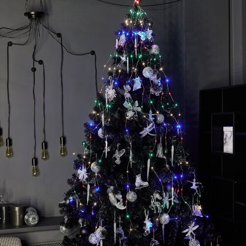 ULD-E0120-120-STA MULTI IP44 Гирлянда светодиодная Лучи росы, 1.2м, 10 нитей, 120 светодиодов, Разноцветный свет, Провод прозрачный - фото 4